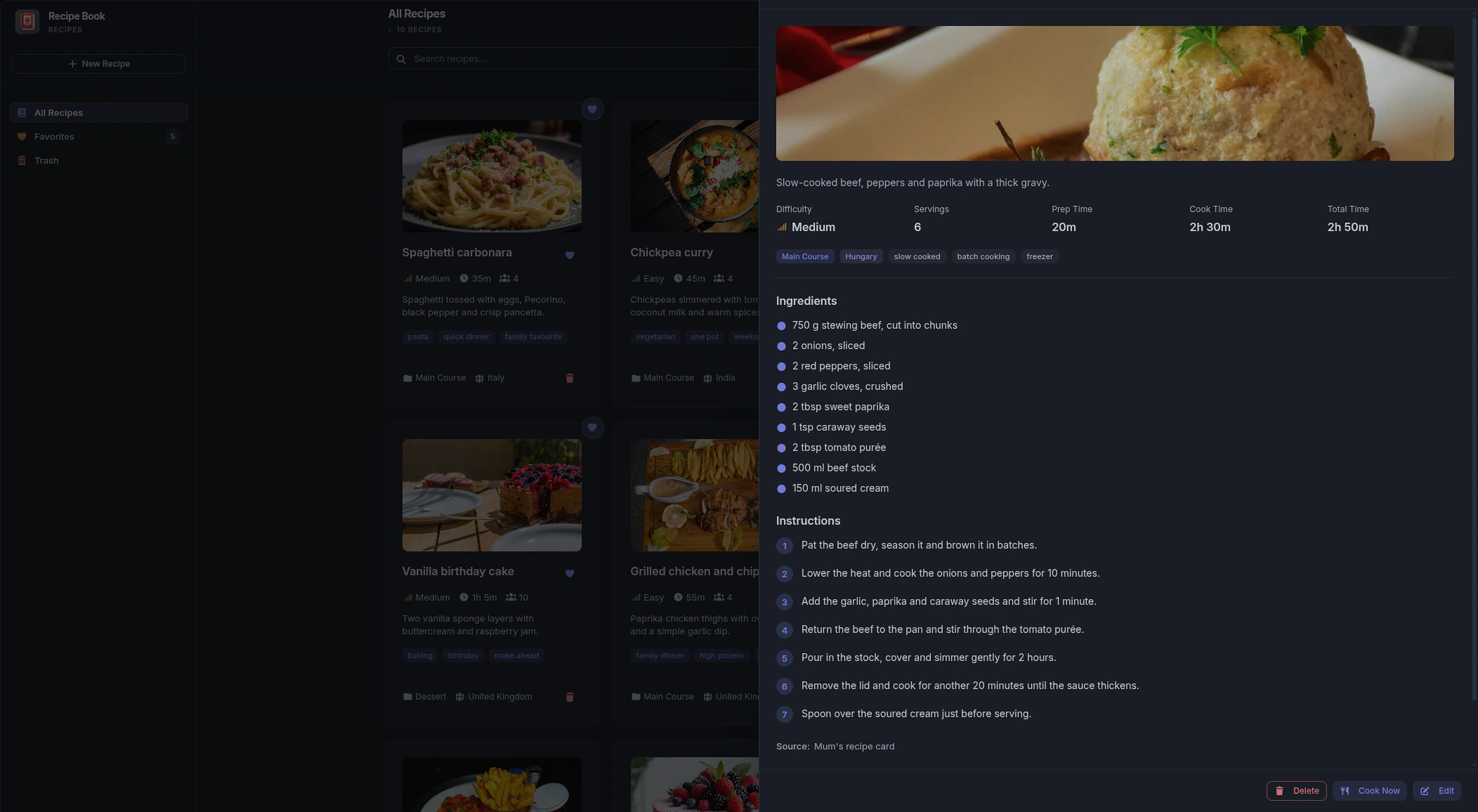 Recipe